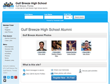 Tablet Screenshot of gulfbreezehighschool.org